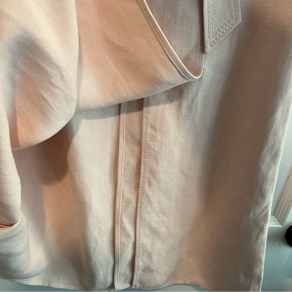 Valentino Light Pink Linen A-Line Sleeveless Dress Size 8 - Picture 5 of 15